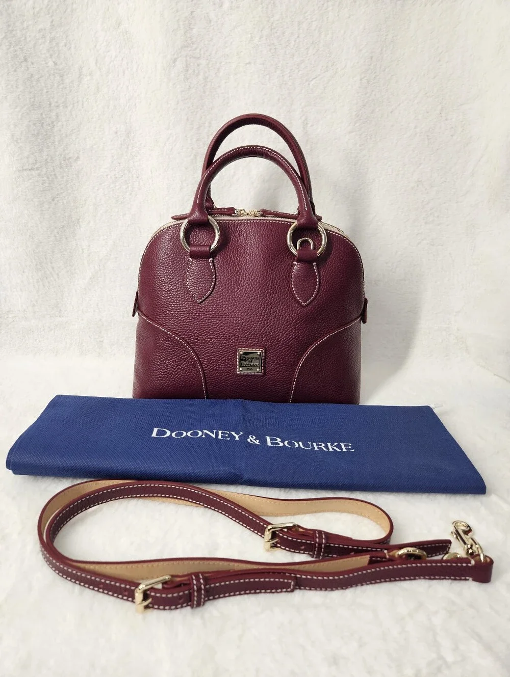 Dooney & Bourke Lucca Pebbled Leather Satchel Crossbody